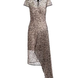 Mily Margaret Short Sleeved Corded Cocktail Dress